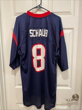 NFL Reebok Authentic Football Jersey Houston Texans  #8 SCHAUB